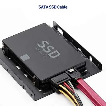 Cable Matters 3-Pack 6 Gbps Right Angle SATA Cables - 18 Inches, 90 Degree SATA 3 Cable for SSD & HDD, Red