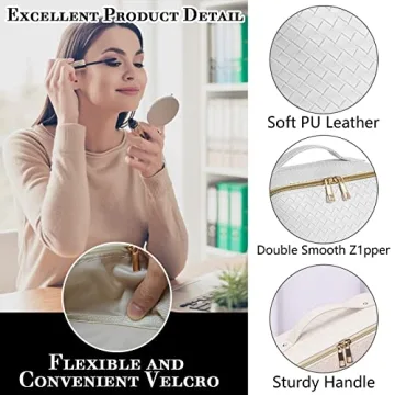 Large Capacity Travel Cosmetic Bag for Women - Stylish & Practical