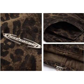 Stylish Hesaco Leopard Print Jeans for Women - Y2K Cargo Pants