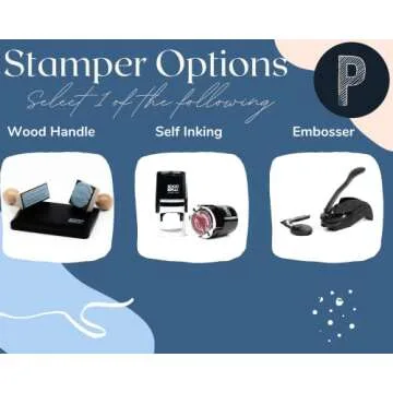 Floral Personalized Library Stamp for Book Lovers