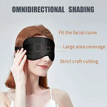 OLESILK Silk Sleep Mask 2 Pack, 100% Mulberry Silk Eye Mask for Sleeping for Women& Men, with Adjust...