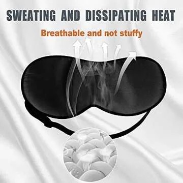 OLESILK Silk Sleep Mask 2 Pack, 100% Mulberry Silk Eye Mask for Sleeping for Women& Men, with Adjustable Strap Black&Light Plum