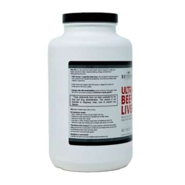 Beverly International Ultra 40 Grass Fed Desiccated Beef Liver, 500 Tab. Golden-era Secret for Boost...