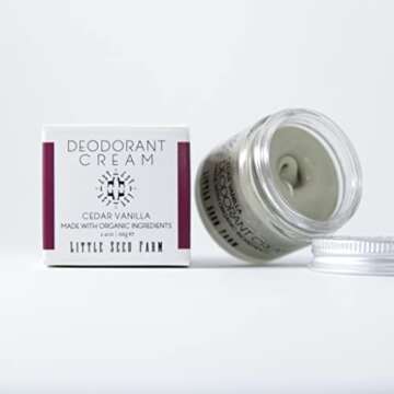 Little Seed Farm All Natural Deodorant Cream - Cedar Vanilla 2.4oz