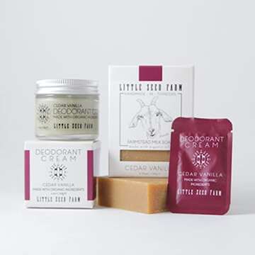 Little Seed Farm All Natural Deodorant Cream - Cedar Vanilla 2.4oz
