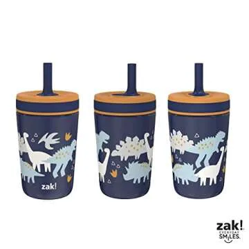 Zak Designs Leak-Proof 12oz Toddler Cup for Home or Travel