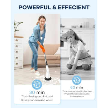 MABOGU Electric Spin Scrubber for Easy Bathroom Cleaning