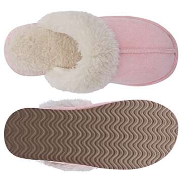 Litfun Women’s Fuzzy Slippers, Cozy Memory Foam Shoes