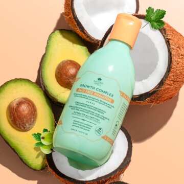 Nature Spell Hair Shampoo for Hair Growth, Infused with Ayurvedic Herbs, Vegan & Sulphate-Free, Suitable for All Hair Types, 10.14 Fl Oz