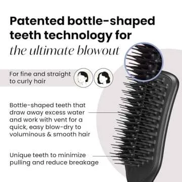 Tangle Teezer Ultimate Blow Dry Brush, Vented Hair Brush for a Quick & Easy Blowout, Adds Volume & L...