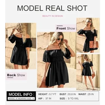 Stylish Dokotoo Off Shoulder Summer Dress for Women