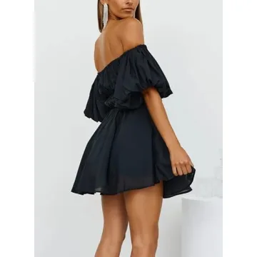 Stylish Dokotoo Off Shoulder Summer Dress for Women