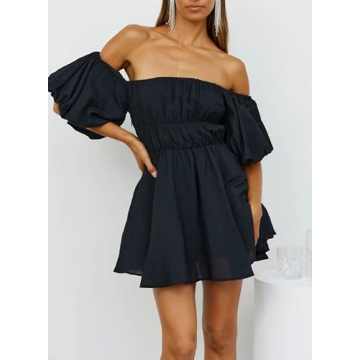 Stylish Dokotoo Off Shoulder Summer Dress for Women