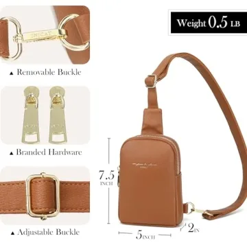 Stylish INICAT Vegan Leather Crossbody Sling Bag for Women