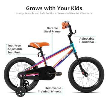 JOYSTAR 12 Inch Kids Bike for 2 3 4 Years Old Boys Girls Toddlers Bikes with Training Wheels Gifts C...