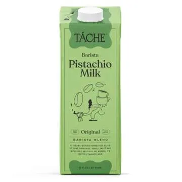 Táche Pistachio Milk - Barista Blend - Rich, Creamy, Lightly Sweet, Plant-Based Milk & Coffee Cream...