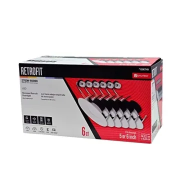 Utilitech 6-Pack Dimmable Recessed Downlight for Every Space