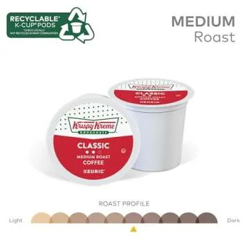 Krispy Kreme Classic Medium Roast Coffee K-Cup Pods - 32 Count