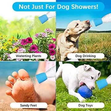 4 Pieces Portable Dog Shower Attachment for Outdoor Fun