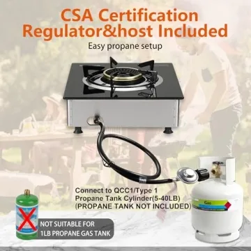 Portable 14K BTUs Single Burner Propane Stove