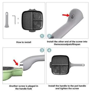 Stylish COOKER KING Nonstick Divided Pan for Versatile Cooking