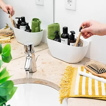 Navaris Kitchen Waste Bins Set of 2 Efficient Cleanup