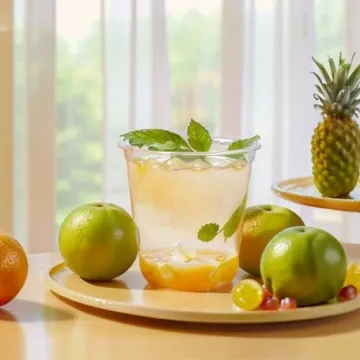 RMERVE 50-Piece Disposable Stemless Glasses Set