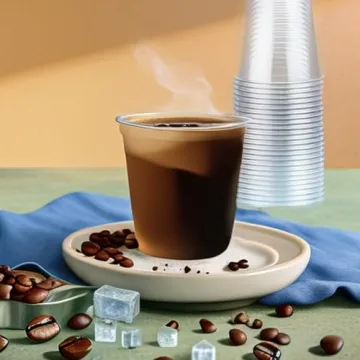 RMERVE 50-Piece Disposable Stemless Glasses Set