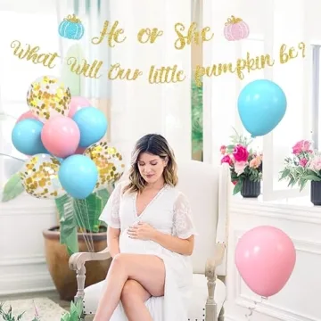 Pumpkin Gender Reveal Decoration Set for Memorable Celebrations