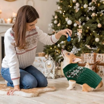 Kuoser Dog Sweater Soft Knitwear for Winter Warmth