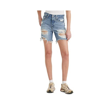 Levi's Women's Premium 501 Mid Thigh Short for Summer