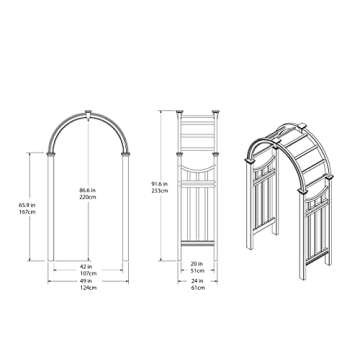 Elegant Vienna Vinyl Arbor for Stunning Gardens