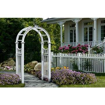 Elegant Vienna Vinyl Arbor for Stunning Gardens