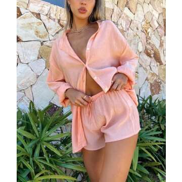 Seyumixi Casual 2 Piece Summer Tracksuit for Women