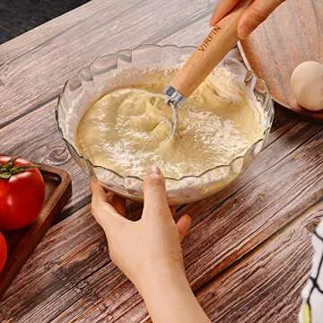 2PCS Danish Dough Whisk - Perfect for Baking & Mixing