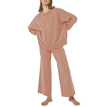 Pink Queen Women's 2-Piece Sweater Set - Chic, Comfy Style to Go Anywhere!