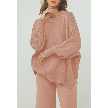 Pink Queen 2-Piece Sweater Set for Women - Stylish Comfort