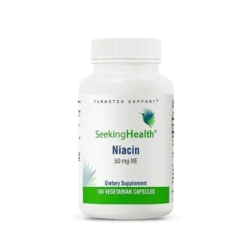 Seeking Health Niacin Supplement - Bioavailable Niacin for Optimal Health - 50 mg, 100 Capsules