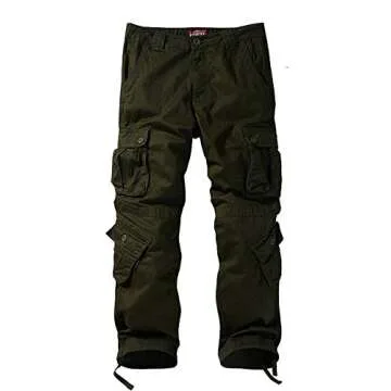 Match Men's Wild Cargo Pants(Army Green,34)