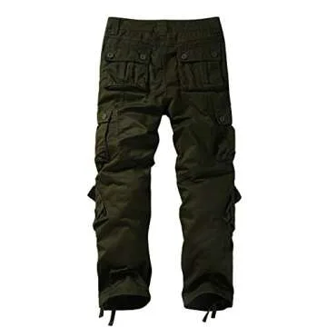 Match Men's Wild Cargo Pants(Army Green,34)