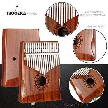 Moozica 17-Key Kalimba Crafted from Koa Wood
