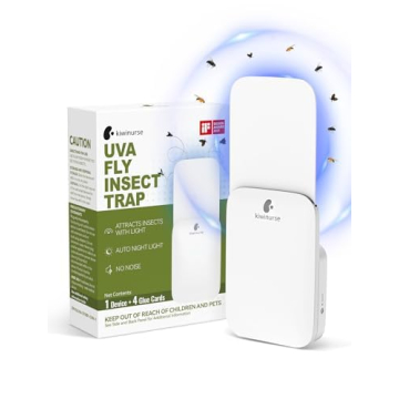 Top Kiwinurse Indoor Fly Trap - Large Coverage & Refills