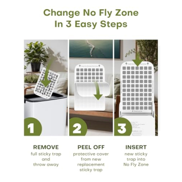 Top Kiwinurse Indoor Fly Trap - Large Coverage & Refills