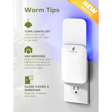 Top Kiwinurse Indoor Fly Trap - Large Coverage & Refills