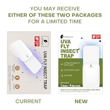 Top Kiwinurse Indoor Fly Trap - Large Coverage & Refills