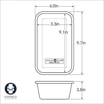 Nordic Ware Nordic Ware-45900-Loaf, 1-1/2 Pound, Natural Aluminum Commercial Loaf Pan, Silver