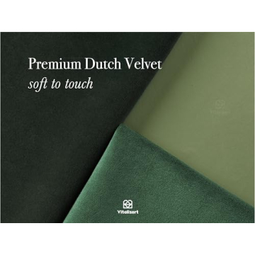 Vitalizart Green Velvet Ribbon Set for Elegant Crafting