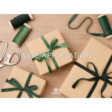 Vitalizart Green Velvet Ribbon Set for Elegant Crafting