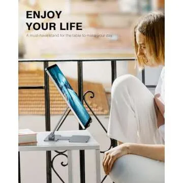 Anozer Adjustable Tablet Stand | Portable & Sturdy Holder