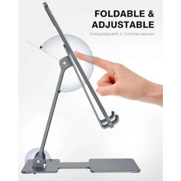 Anozer Adjustable Tablet Stand | Portable & Sturdy Holder